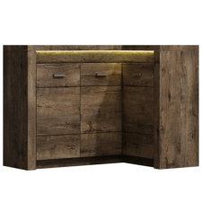  Sarokkomód, kőris sötét, INFINITY I-15 bútor