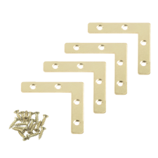  SAROKPÁNT 30X30X10X1,5MM SÁRGARÉZ bútor