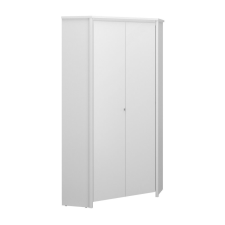  Sarokszekrény 2D, fehér, ERODIN bútor