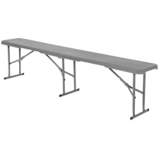 Saska Garden összecsukható catering pad 183x28x43cm szürke kerti bútor