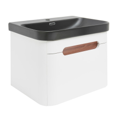  SAT Fusion 57,5x43x45 cm fehér matt SATFUSION60WBKM mosdószekrény mosdókagylóval SATFUSION60WBKM fürdőszoba bútor