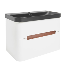  SAT Fusion 77,5x53x45 cm fehér matt SATFUSION280WBKM mosdószekrény mosdókagylóval SATFUSION280WBKM fürdőszoba bútor