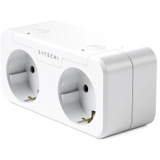 Satechi Apple Homekit Dual Smart Outlet (EU), fehér villanyszerelés