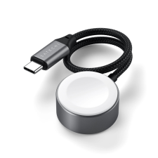 Satechi USB-C mágneses gyorstöltő kábel Apple Watchhoz szürke okosóra kellék