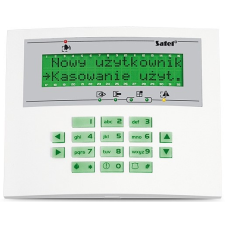  Satel INT-KLCDS-GR LCD kezelő INTEGRA központokhoz, zöld háttérfény és kijelző biztonságtechnikai eszköz