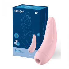 Satisfyer Curvy 2+ léghullámos csiklóizgató, vibrációval (rózsaszín) (APP-os) vibrátorok