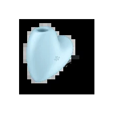 Satisfyer Cutie Heart - akkus, léghullámos csiklóvibrátor  Szín: világoskék vibrátorok