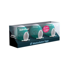 Satisfyer Egg Naughty - maszturbációs tojás szett (3db) maszturbátor