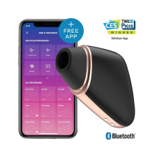 Satisfyer Love Triangle - okos léghullámos csiklóizgató (fekete) anál