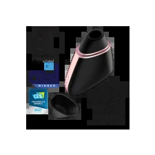 Satisfyer Love Triangle - okos, léghullámos csiklóizgató  Szín: fekete vibrátorok