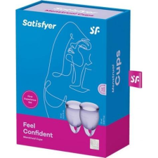 Satisfyer Menstruációs kehely szett - Feel Confident - lila - 2db (4061504002033) intim higiénia