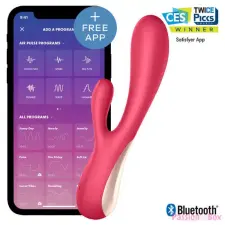 Satisfyer Mono Flex - okos vízálló vibrátor (piros) vibrátorok