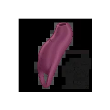 Satisfyer Pocket Pro 1 - akkus, léghullámos csiklóizgató  Szín: bordó vibrátorok