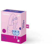Satisfyer Satisfyer Cup - menstruációs kehely szett (kék) - 2db intim higiénia