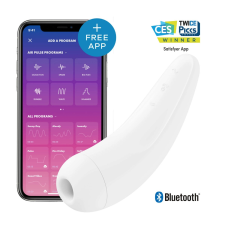 Satisfyer Satisfyer Curvy 2+ - okos, akkus, vízálló csiklóizgató vibrátor (fehér) vibrátorok