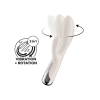 Satisfyer Spinning Rabbit 1 - forgó csiklókaros vibrátor (bézs)