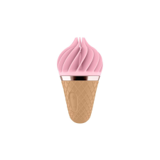 Satisfyer Sweet Treat - akkus, forgó csiklóvibrátor (pink-barna) vibrátorok