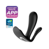 Satisfyer Top Secret Plus - okos 3 ágú vibrátor (fekete)