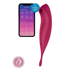 Satisfyer Twirling Pro Connect App dark red izgatók, stimulálók