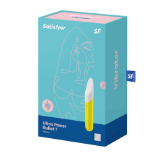 Satisfyer Ultra Power Bullet 7. akkumulátoros minivibrátor (sárga) vibrátorok