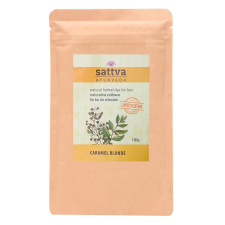 Sattva Ayurveda Henna - Természetes növényi hajfesték - karamell szőke, limitált kiadás 100g - Sattva Ayurveda hajfesték, színező