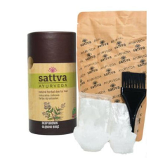 Sattva Ayurveda Henna - Természetes növényi hajfesték - mélybarna 150g - Sattva Ayurveda hajfesték, színező