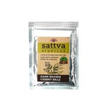 Sattva Ayurveda Henna - Természetes növényi hajfesték - sötétbarna 10g - Sattva Ayurveda hajfesték, színező