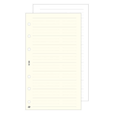 SATURNUS Gyűrűs kalendárium betét SATURNUS L320/F telefon bianco fehér lapos gyűrűs kalendárium betétlap