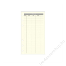 SATURNUS Kalendárium betét, költségtervező L, SATURNUS (NKL365) gyűrűs kalendárium betétlap