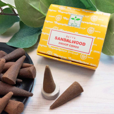 SATYA Szantálfa (Sandalwood) Indiai Prémium Kúpfüstölő (12db) füstölő