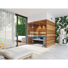 SAUNA KING® SAUNA KING finnszauna 4-5 főre cédrusból, 200x200cm szauna