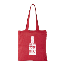  Save water drink whiskey - Bevásárló táska Piros egyedi ajándék