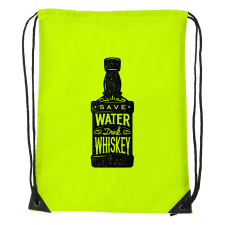 Save water drink whiskey - Sport táska sárga tornazsák