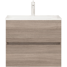 Savini EASY ALSÓSZEKRÉNY MOSDÓVAL 61,5X53X46,5CM, BARNA TÖLGY SZÍNŰ, FÜGGESZTETT, 2 FIÓK fürdőszoba bútor