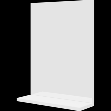 Savini PERLA TÜKÖR 37x49x12CM POLCCAL MAGASFÉNYŰ FEHÉR bútor