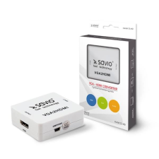 Savio CL-110 VGA - HDMI átalakító (CL-110) kábel és adapter