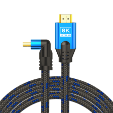 Savio CL-175 HDMI 2.1 - HDMI 2.1 Kábel 5m - Fekete kábel és adapter