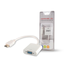 Savio cl-27 HDMI apa - D-Sub (VGA) anya Adapter Fehér kábel és adapter