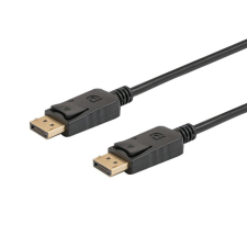 Savio DisplayPort v1.2 - DisplayPort kábel 3.0m Fekete kábel és adapter