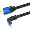 Savio Elmak Savio CL-147 HDMI 2.1 ethernet 1,8 m kék-fekete kábel