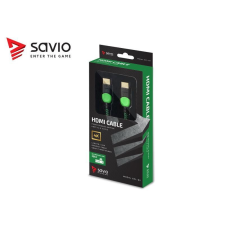 Savio GCL-06 HDMI kábel 3m, zöld, XBOX kábel és adapter