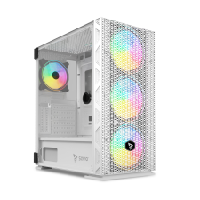 Savio Raptor X1 ARGB Számítógépház - Fehér (RAPTOR WHITE X1) számítógép ház