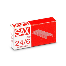 Sax Tűzőkapocs, 24/6, cink, SAX gemkapocs, tűzőkapocs