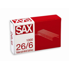 Sax Tűzőkapocs, 26/6, cink, SAX gemkapocs, tűzőkapocs