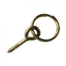  SB  képakasztó karika d=20 sárgított (10-db) barkácsolás, csiszolás, rögzítés