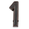  SB  kerámia házszám 1 barna 12cm