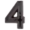  SB  kerámia házszám 4 barna 12cm
