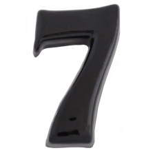  SB  kerámia házszám 7 fekete 12cm kerti dekoráció