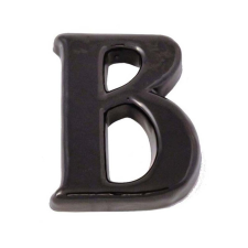 SB kerámia házszám "B" betű fekete építőanyag