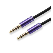 SBOX 3535-1,5U Audio színes összekötő kábel,1.5m,lila kábel és adapter